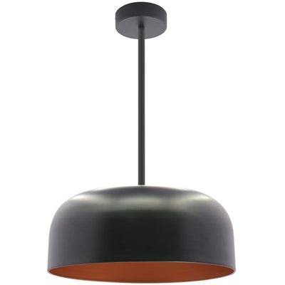 LED 24" Pan Pendant With 6FT Adjustable Rod Pendant Light, 40W, 2800LM, 120V, CCT Selectable 2700K/3000K/35000K/4000K/5000K, White Gold or Black Gold Finish