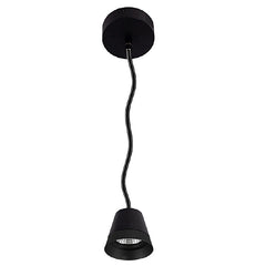LED Cone Pendant with 6FT Adjustable Cord, 6W/9W/12W Selectable, 600LM, CCT Selectable 3000K/4000K/5000K, Black or White