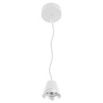 LED Cone Pendant with 6FT Adjustable Cord, 6W/9W/12W Selectable, 600LM, CCT Selectable 3000K/4000K/5000K, Black or White