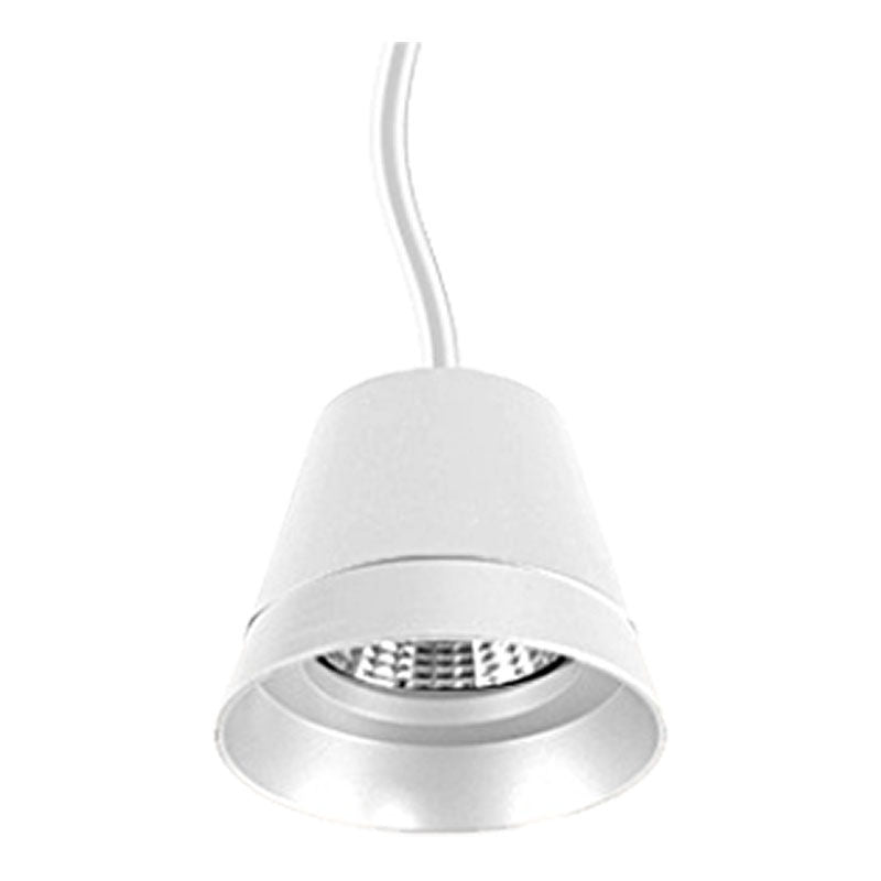 LED Cone Pendant with 6FT Adjustable Cord, 6W/9W/12W Selectable, 600LM, CCT Selectable 3000K/4000K/5000K, Black or White