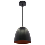 LED 12" Pan Pendant With 6FT Adjustable Rod Pendant Light, 24W, 820LM, 120V, CCT Selectable 2700K/3000K/35000K/4000K/5000K, White Gold or Black Gold Finish