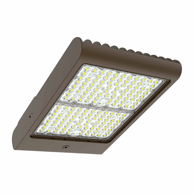 LED High Lumen Flood Light, 44000 Lumens, 150W/200W/240W/300W Selectable, 120-277V, 3000K, 4000K, or 5000K Available, Dark Bronze Finish