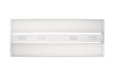 4ft Linear High Bay, 52,000 Lumens, 200W/300W/400W Selectable, 120-277V, 5000K CCT, White Finish