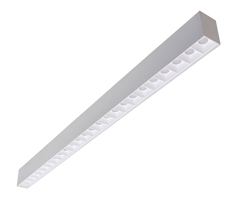 4 FT SCO Series LED Linear Fixture, 3760 Lumens, 40W, 120-277V, CCT Selectable 3500K/4000K/5000K, Multiple Finishes Available