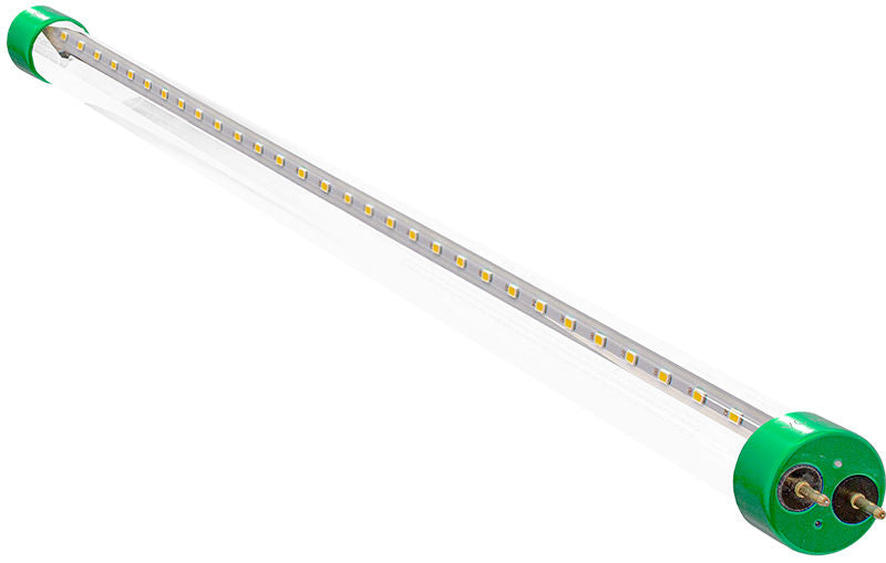 12 PK 10 Watt 2' LED T8 LED Glass Tube, 1200 Lumens, A/C Direct or Ballast Compatible, Clear or Frosted Lens