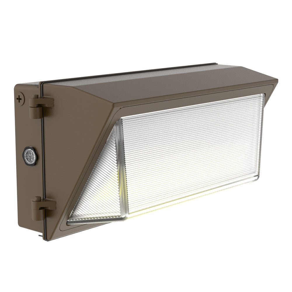 LED Non-Cutoff Wall Pack with Emergency Backup, 100W/120W/150W Selectable, 21,000 Lumens, 120-277V, CCT Selectable 3000K/4000K/5000K, Dark Bronze Finish