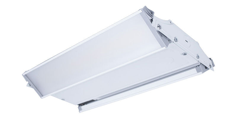 Compact Linear High Bay, 33,000 Lumens, 165W/190W/220W Wattage Selectable, 120-277V, CCT Selectable 3000K/3500K/4000K/5000K, White Finish