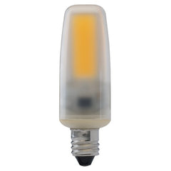 SATCO 4W; LED; 3000K; Frosted; Mini Candelabra base; 120-130V