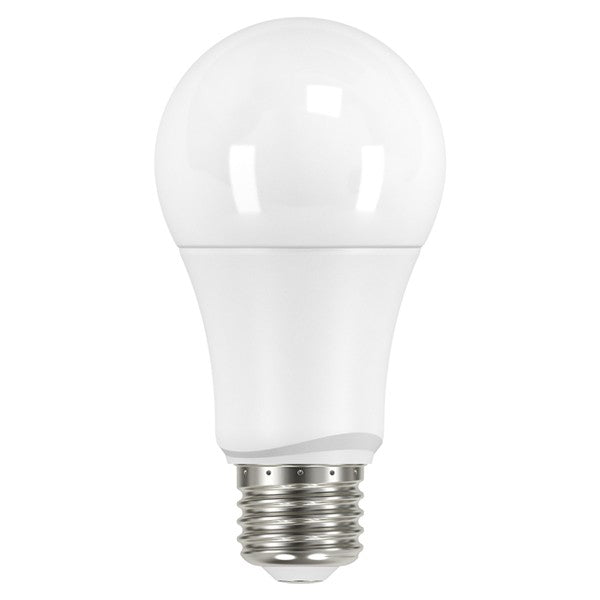 SATCO 10W; A19 LED; Frosted; 2700K, 3000K, 4000K or 5000K Medium base; 120V; 4-Pack