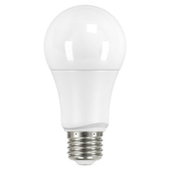 SATCO 10W; A19 LED; Frosted; 2700K, 3000K, 4000K or 5000K Medium base; 120V; 4-Pack