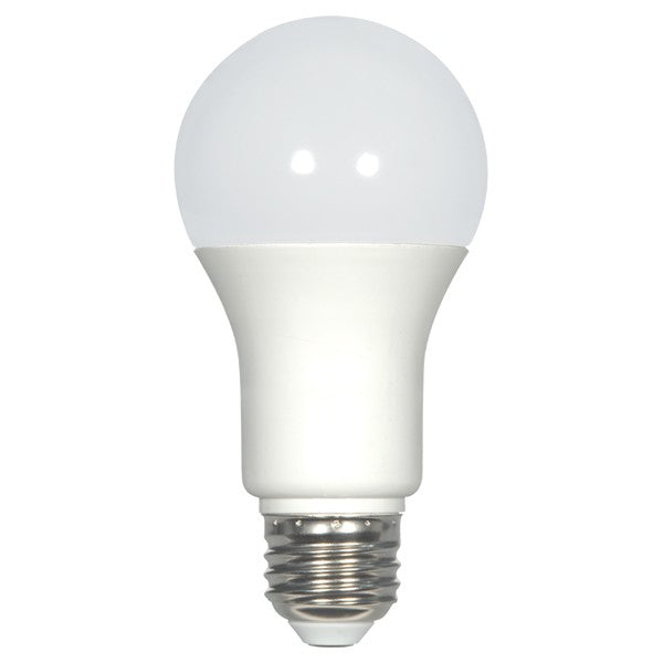 SATCO 9.8W; A19 LED; 2700K, 3000K, 3500K, 4000K or 5000K; Medium base; 220 deg. beam spread; 120V