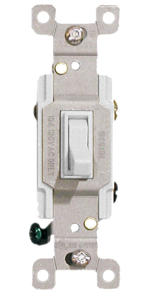 White Three Way Toggle Switch
