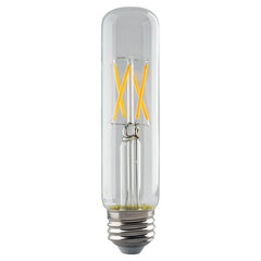 SATCO 4W T10 LED; Clear; Medium base; 2700K; 430 Lumens; 120V