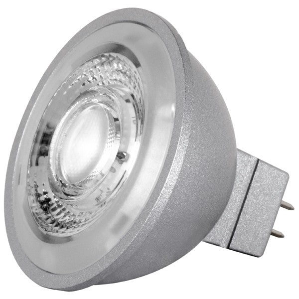 SATCO 8W; LED MR16; 2700K, 3000K, 3500K, 4000K or 5000K; 40 deg. beam spread; GU5.3 base; 12V