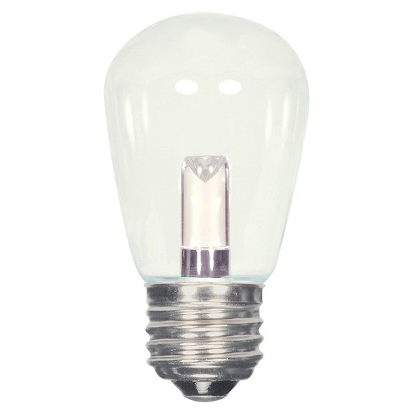 SATCO 1.4W LED; S14; Clear or Frosted; 2700K; Medium base; 120V