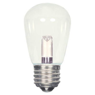 SATCO 1.4W LED; S14; Clear or Frosted; 2700K; Medium base; 120V