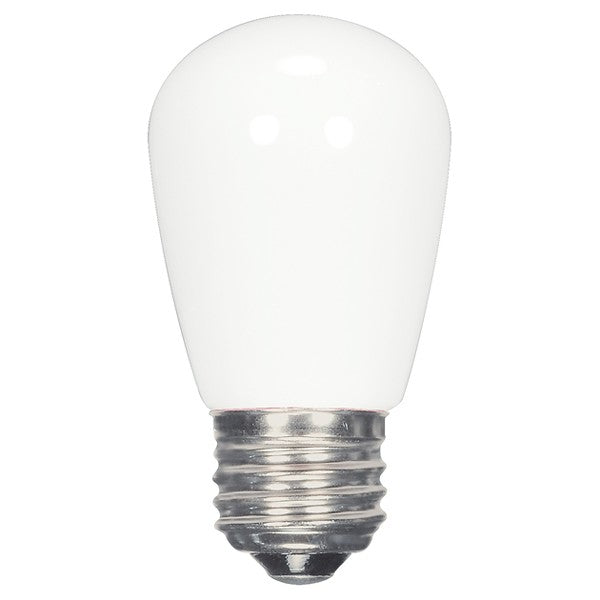 SATCO 1.4W LED; S14; Clear or Frosted; 2700K; Medium base; 120V
