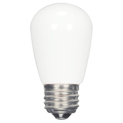 SATCO 1.4W LED; S14; Clear or Frosted; 2700K; Medium base; 120V