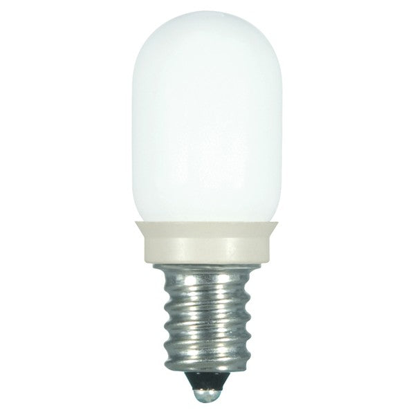 SATCO 0.8W LED; T6; Clear or Frost; 2700K; Candelabra base; 120V