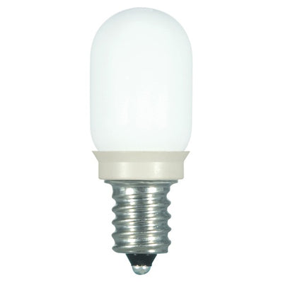SATCO 0.8W LED; T6; Clear or Frost; 2700K; Candelabra base; 120V