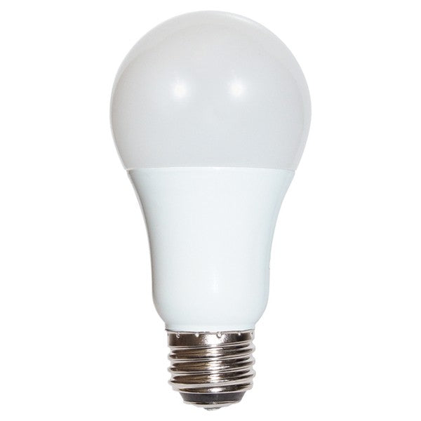 SATCO 3/9/12W; A19 LED; 3-way; Frosted; 2700K, 3000K, 4000K or 5000K; Medium base; 220 deg. beam spread; 120V