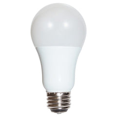 SATCO 3/9/12W; A19 LED; 3-way; Frosted; 2700K, 3000K, 4000K or 5000K; Medium base; 220 deg. beam spread; 120V
