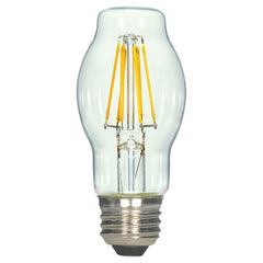SATCO 4.5W BT15 LED; Clear; Medium base; 2700K; 450 Lumens; 120V