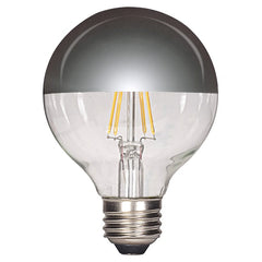 SATCO 4.5W G25 LED; Silver crown; Medium base; 2700K; 430 Lumens; 120V