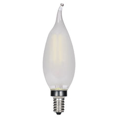 SATCO 3.5W CFC LED; Frosted; Candelabra base; 2700K; 350 Lumens; 120V
