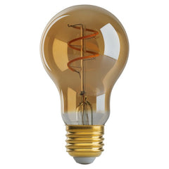 10 PK SATCO 4W A19 LED; Amber; Medium base; 2000K; 260 Lumens; 120V