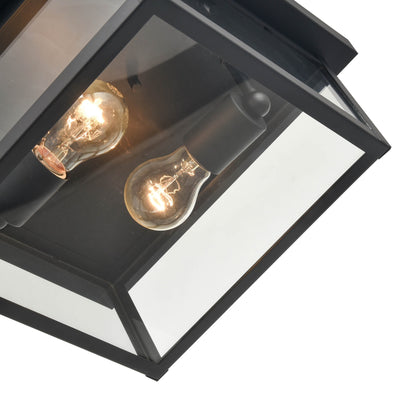 Millennium Lighting 1 Light 5" Outdoor Flush Mount Ceiling Light, Evanton Collection