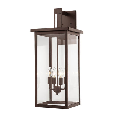 Millennium Lighting  4 Light Outdoor 27" Wall Sconce, Barkeley Collection